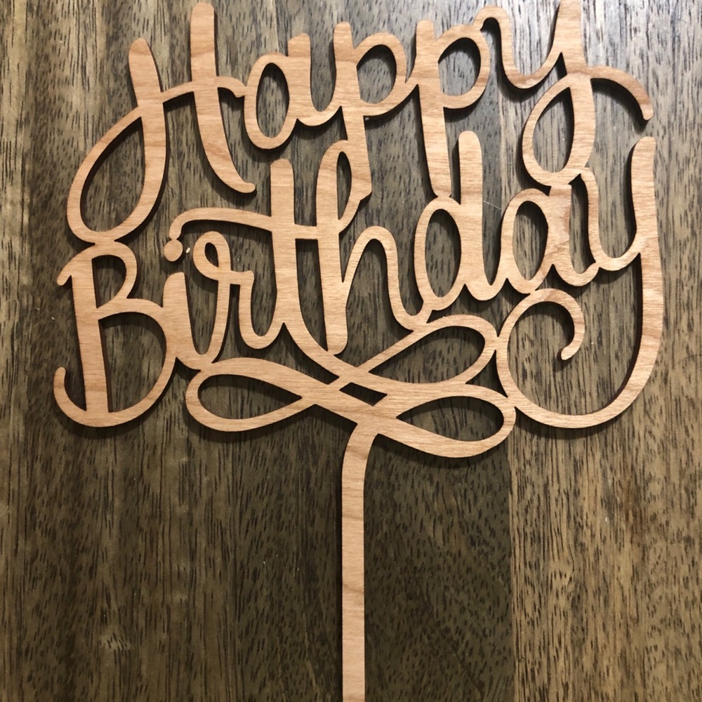 Happy Birthday Cake Topper